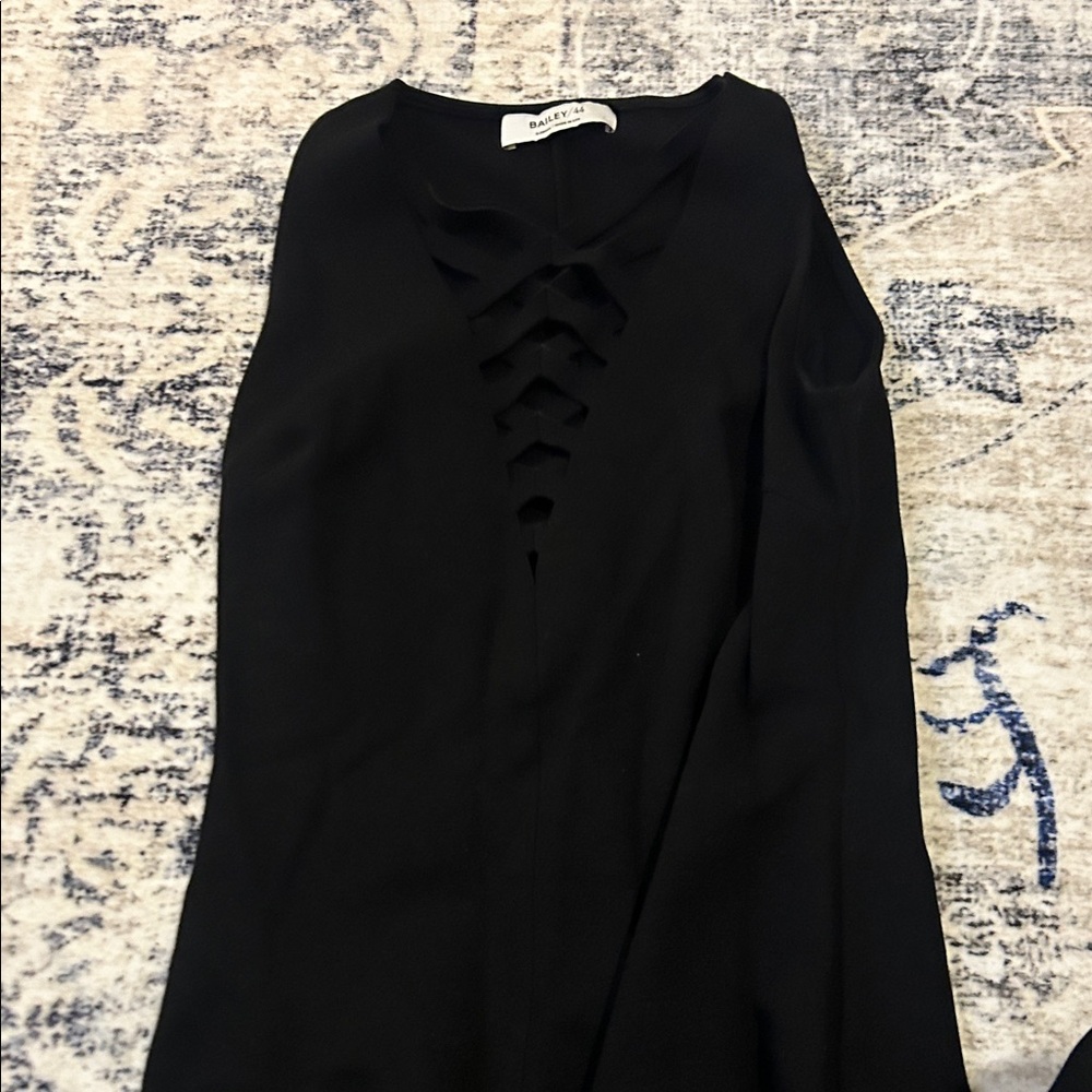 Bailey 44 Elegant Black Dress with Front Cutout